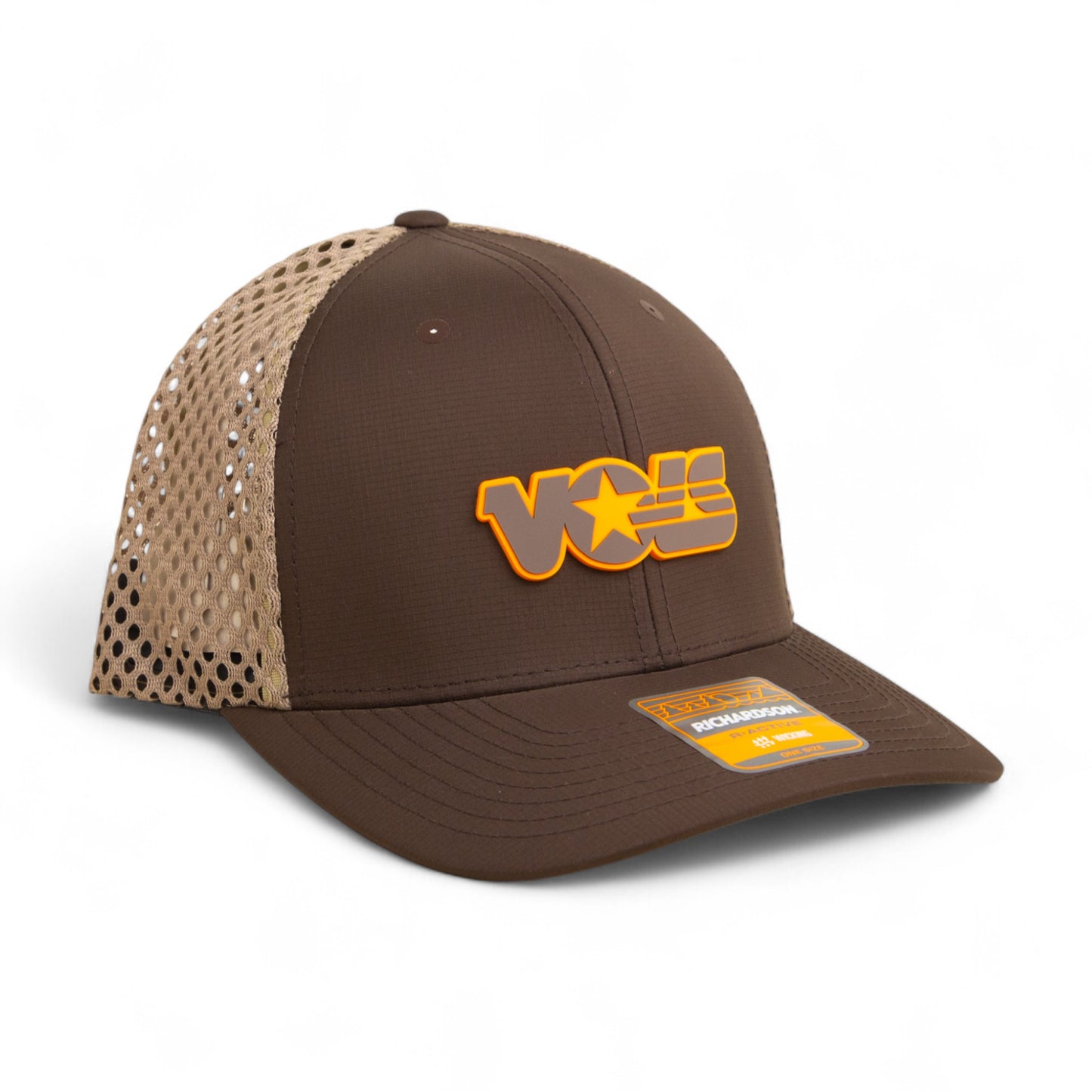 Tennessee Volunteers Retro VOLS Star Charcoal 3D Snapback Tilikum Trucker Hat- Brown/ Tan