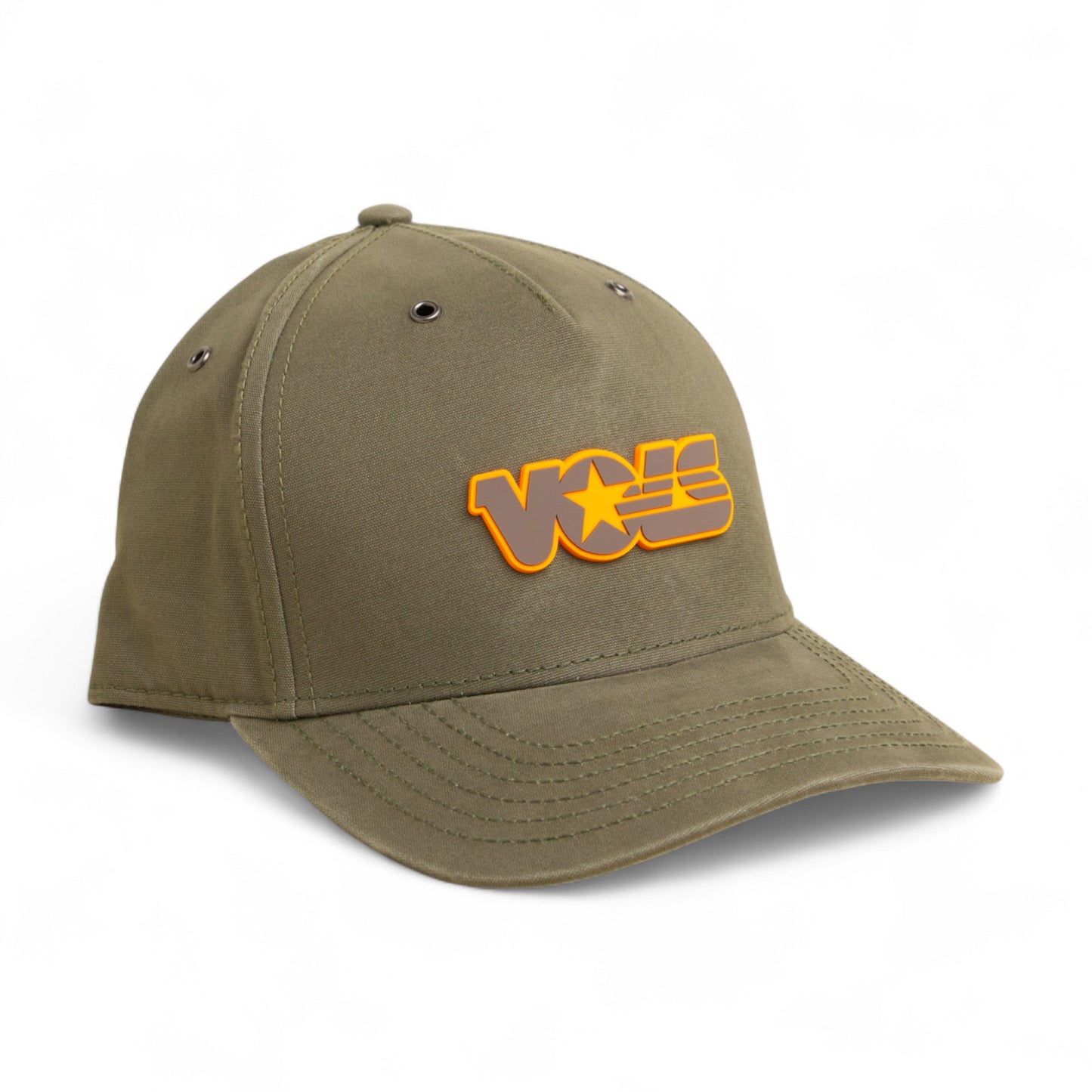 Tennessee Volunteers Retro VOLS Star Charcoal 3D Snapback Canvas Hat- Olive