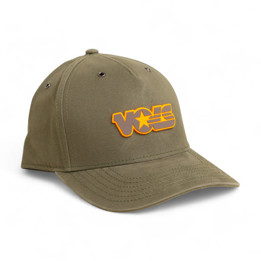 Tennessee Volunteers Retro VOLS Star Charcoal 3D Snapback Canvas Hat- Olive