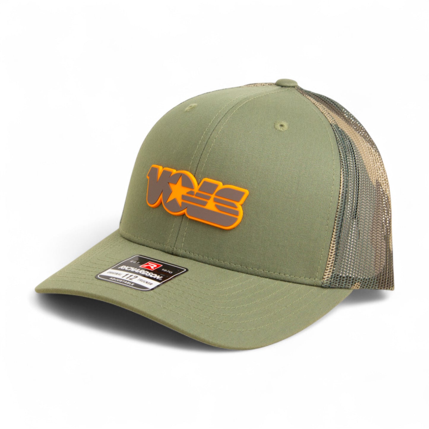 Tennessee Volunteers Retro VOLS Star Charcoal 3D Snapback Trucker Hat- Loden/ Camo