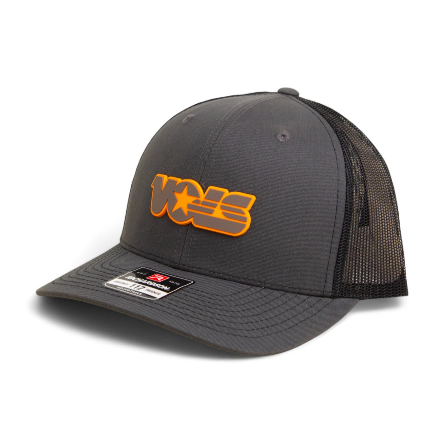 Tennessee Volunteers Retro VOLS Star Charcoal 3D Snapback Trucker Hat- Charcoal/ Black