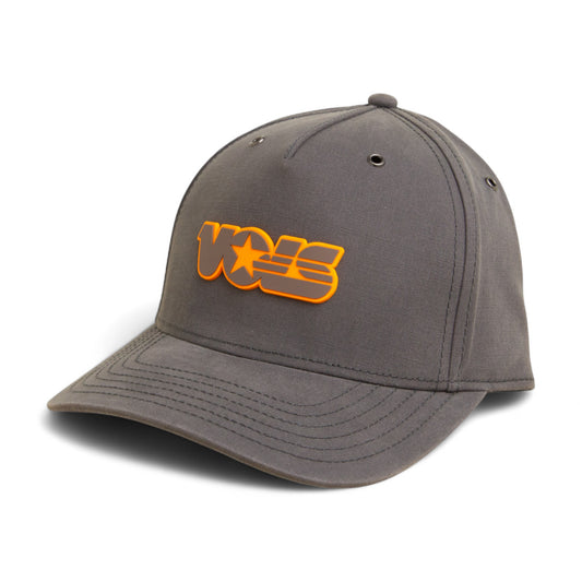 Tennessee Volunteers Retro VOLS Star Charcoal 3D Snapback Canvas Hat- Charcoal