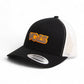 Tennessee Volunteers Retro VOLS Star Charcoal 3D YP Snapback Trucker Hat- Black/ White