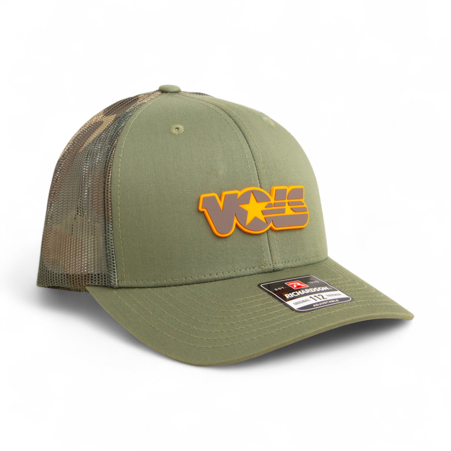 Tennessee Volunteers Retro VOLS Star Charcoal 3D Snapback Trucker Hat- Loden/ Camo