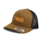 Tennessee Volunteers Retro VOLS Star Charcoal 3D YP Snapback Trucker Hat- Coyote/ Black