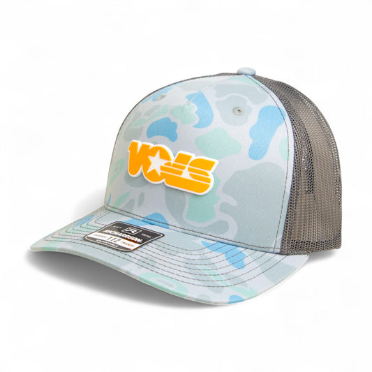 Tennessee Volunteers Retro VOLS Star Orange 3D Snapback Trucker Hat- Saltwater Duck Camo/ Charcoal