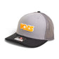 Tennessee Volunteers Retro VOLS Star Orange 3D Snapback Trucker Hat- Grey/ Charcoal/ Black