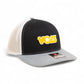 Tennessee Volunteers Retro VOLS Star Orange 3D Snapback Trucker Hat- Black/ White/ Heather Grey