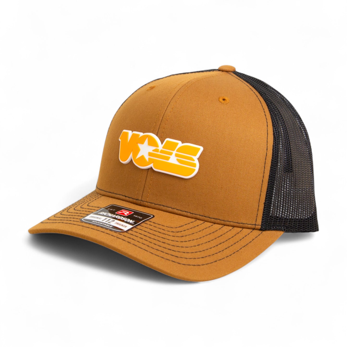 Tennessee Volunteers Retro VOLS Star Orange 3D Snapback Trucker Hat- Carmel/ Black