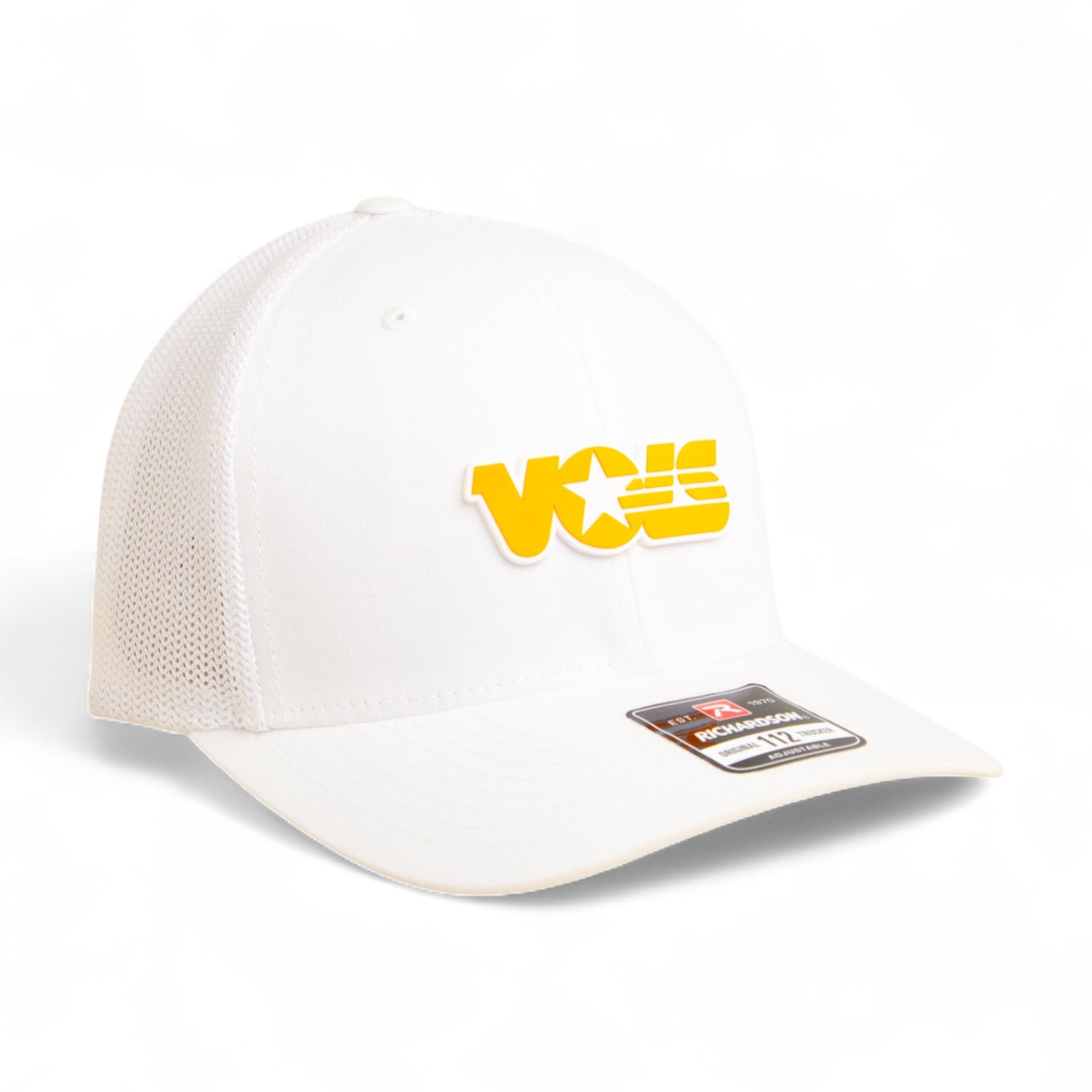 Tennessee Volunteers Retro VOLS Star Orange 3D Snapback Trucker Hat- White