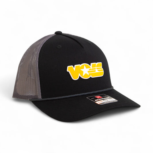 Tennessee Volunteers Retro VOLS Star Orange 3D Snapback Trucker Rope Hat- Black/ Charcoal