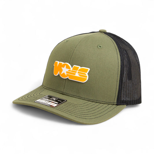 Tennessee Volunteers Retro VOLS Star Orange 3D Snapback Trucker Hat- Loden/ Black