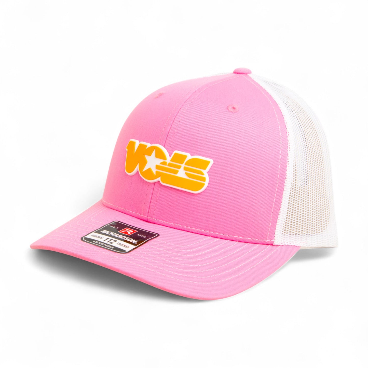 Tennessee Volunteers Retro VOLS Star Orange 3D Snapback Trucker Hat- Pink/ White