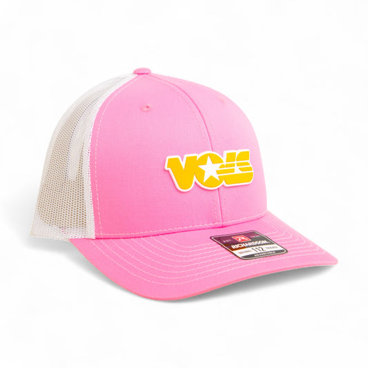 Tennessee Volunteers Retro VOLS Star Orange 3D Snapback Trucker Hat- Pink/ White