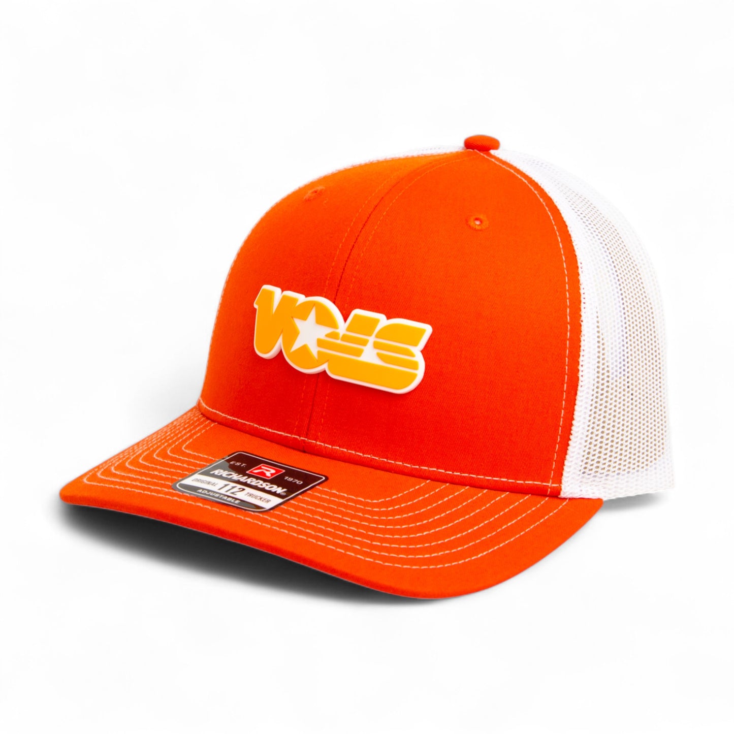 Tennessee Volunteers Retro VOLS Star Orange 3D Snapback Trucker Hat- Orange/ White