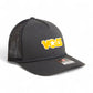 Tennessee Volunteers Retro VOLS Star Orange 3D Snapback Trucker Rope Hat- Charcoal