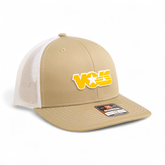 Tennessee Volunteers Retro VOLS Star Orange 3D Snapback Trucker Hat- Tan/ White