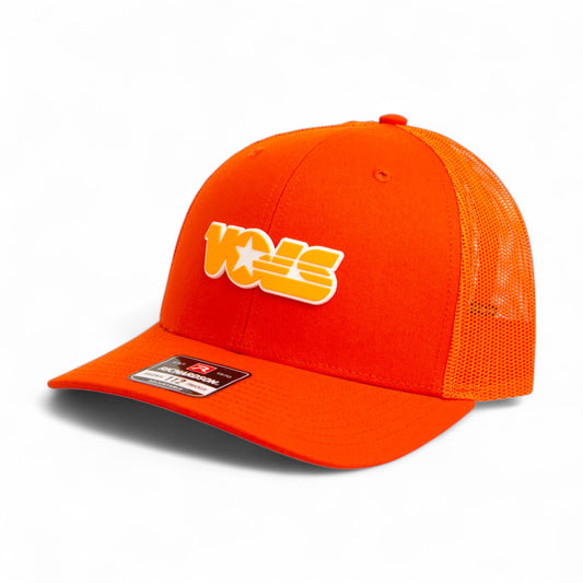 Tennessee Volunteers Retro VOLS Star Orange 3D Snapback Trucker Hat- Orange