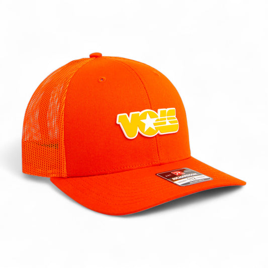 Tennessee Volunteers Retro VOLS Star Orange 3D Snapback Trucker Hat- Orange