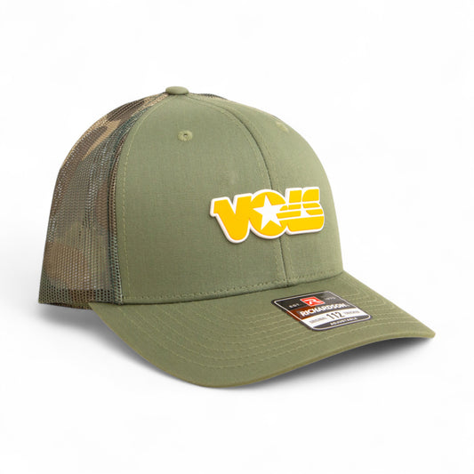 Tennessee Volunteers Retro VOLS Star Orange 3D Snapback Trucker Hat- Loden/ Camo