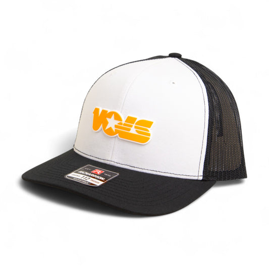 Tennessee Volunteers Retro VOLS Star Orange 3D Snapback Trucker Hat- White/ Black