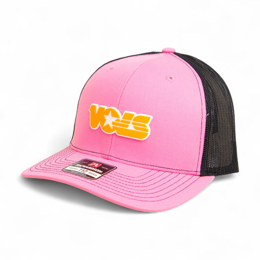 Tennessee Volunteers Retro VOLS Star Orange 3D Snapback Trucker Hat- Pink/ Black