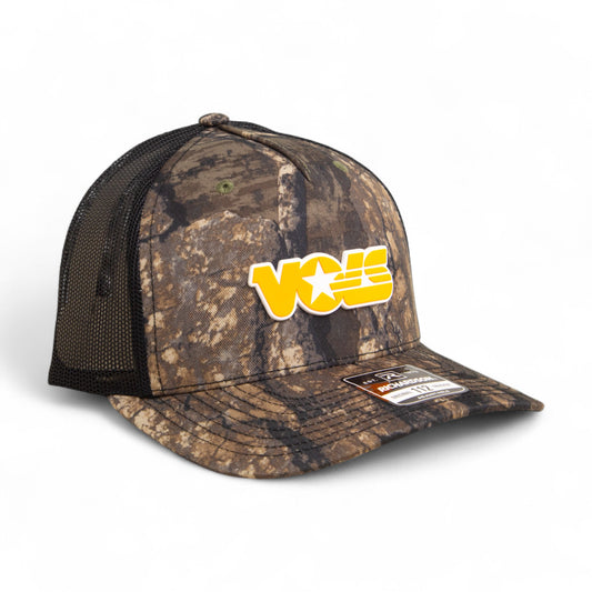 Tennessee Volunteers Retro VOLS Star Orange 3D Snapback Trucker Hat- Realtree Timber/ Black