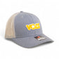 Tennessee Volunteers Retro VOLS Star Orange 3D Snapback Trucker Hat- Heather Grey/ Light Grey