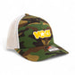 Tennessee Volunteers Retro VOLS Star Orange 3D Snapback Trucker Hat- Army Camo/ White