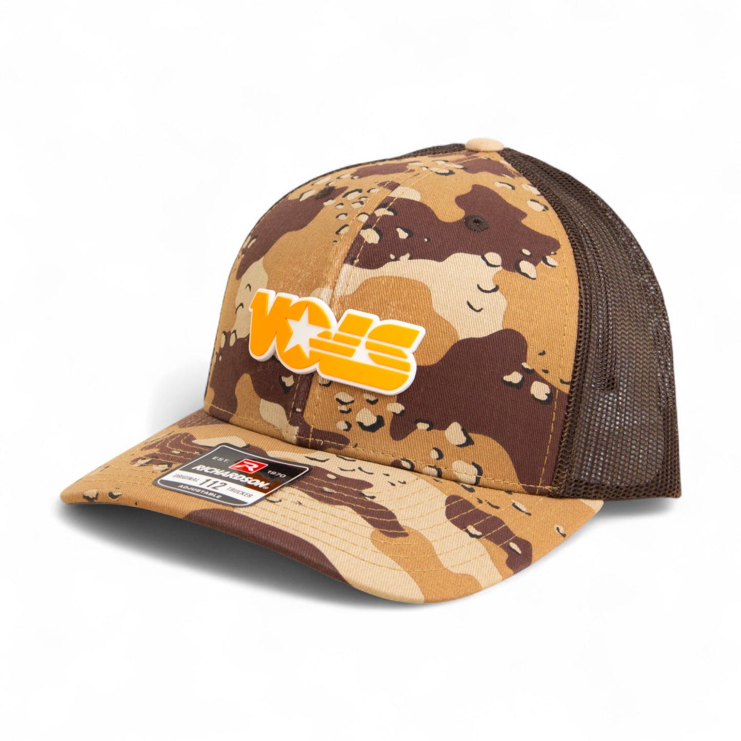 Tennessee Volunteers Retro VOLS Star Orange 3D Snapback Trucker Hat- Desert Camo/ Brown