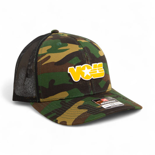 Tennessee Volunteers Retro VOLS Star Orange 3D Snapback Trucker Hat- Army Camo/ Black