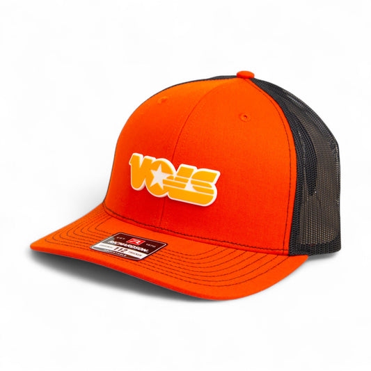 Tennessee Volunteers Retro VOLS Star Orange 3D Snapback Trucker Hat- Orange/ Black