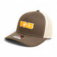 Tennessee Volunteers Retro VOLS Star Orange 3D Snapback Trucker Hat- Chocolate Chip/ Birch