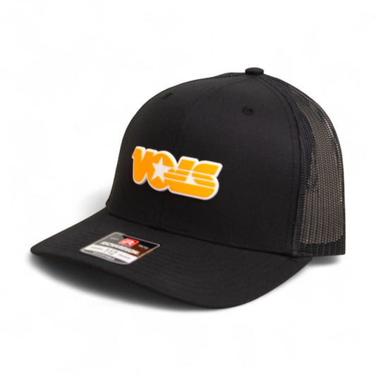 Tennessee Volunteers Retro VOLS Star Orange 3D Snapback Trucker Hat- Black