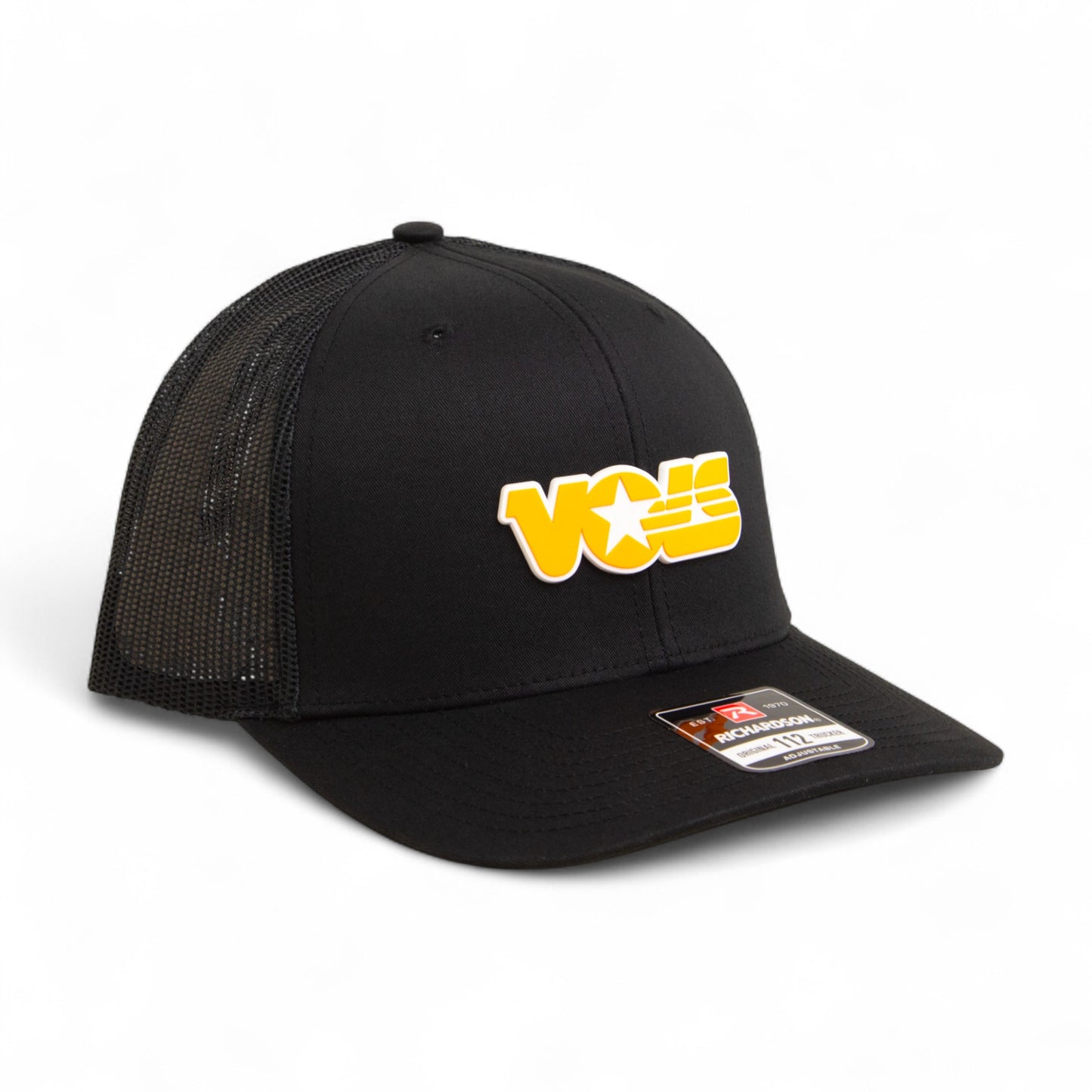 Tennessee Volunteers Retro VOLS Star Orange 3D Snapback Trucker Hat- Black