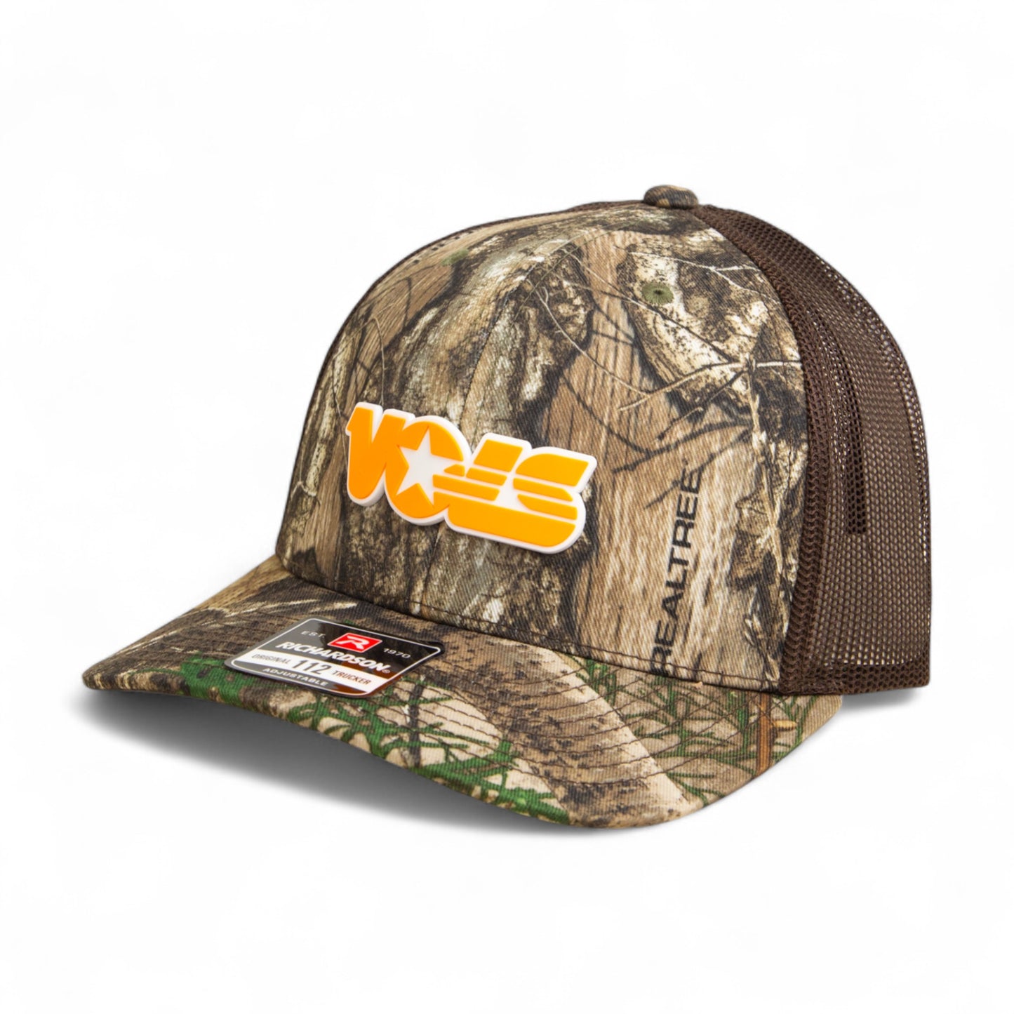 Tennessee Volunteers Retro VOLS Star Orange 3D Snapback Trucker Hat- Realtree Edge/ Brown