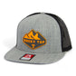 Tennessee Volunteers Rocky Top 3D Wool Blend Flat Bill Hat- Heather Grey/ Black