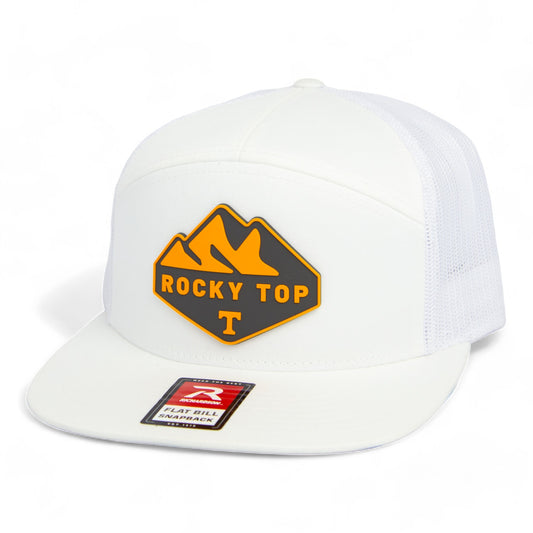 Tennessee Volunteers Rocky Top 3D Snapback Seven-Panel Flat Bill Trucker Hat- White