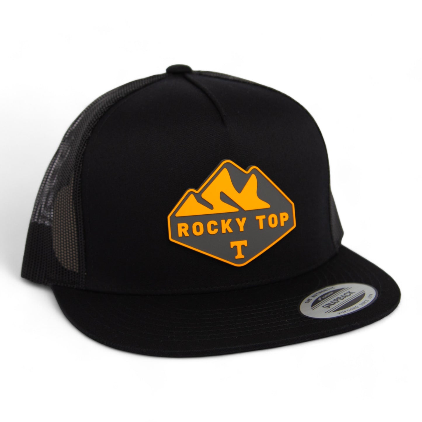 Tennessee Volunteers Rocky Top 3D YP Snapback Flat Bill Trucker Hat- Black