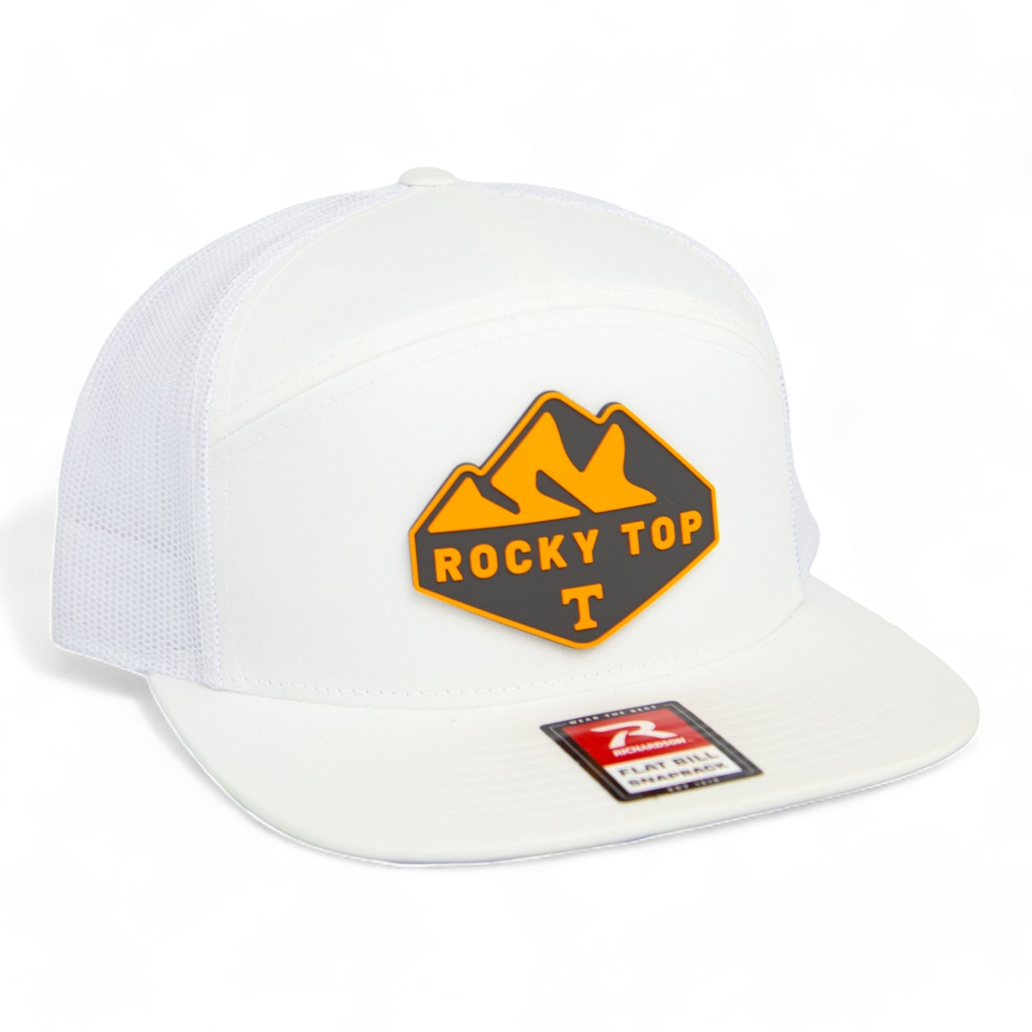 Tennessee Volunteers Rocky Top 3D Snapback Seven-Panel Flat Bill Trucker Hat- White