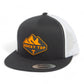 Tennessee Volunteers Rocky Top 3D YP Snapback Flat Bill Trucker Hat- Charcoal/ White