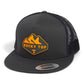 Tennessee Volunteers Rocky Top 3D YP Snapback Flat Bill Trucker Hat- Charcoal/ Black