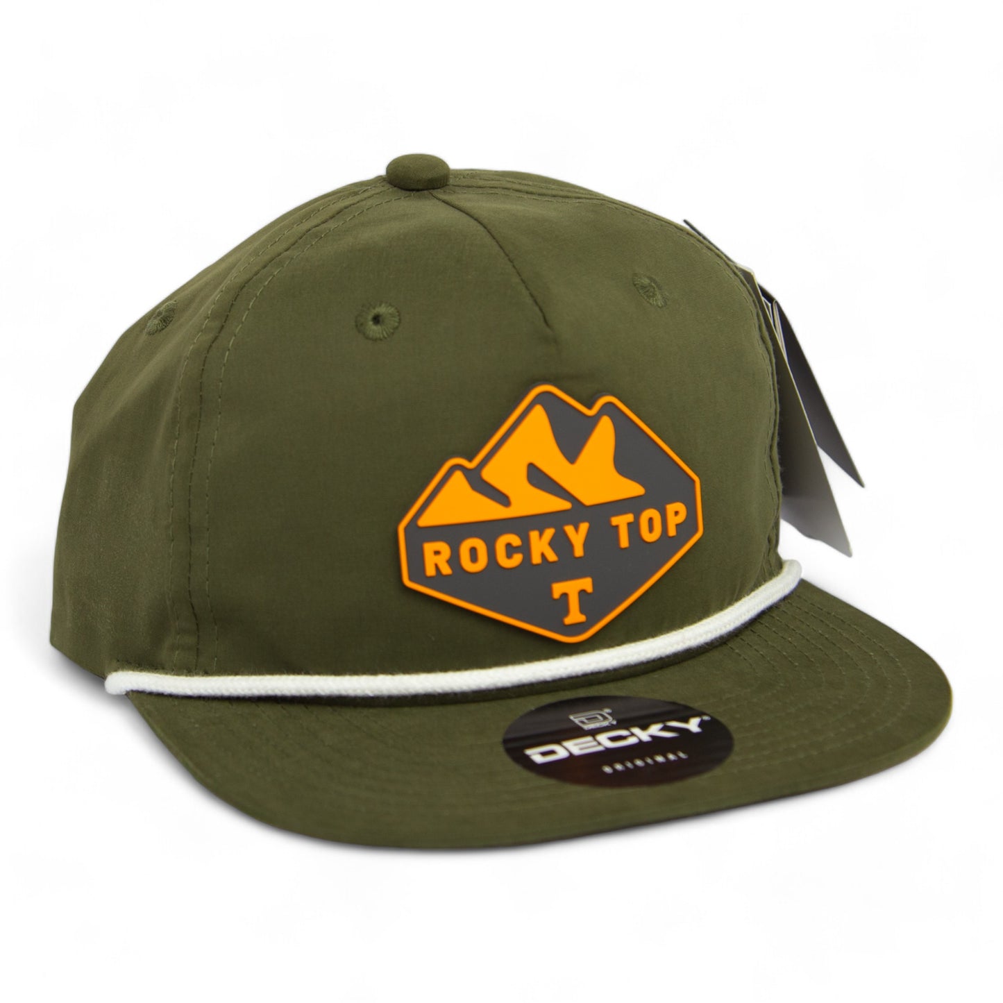 Tennessee Volunteers Rocky Top 3D Classic Rope Hat- Olive/ White