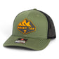 Tennessee Volunteers Rocky Top 3D Snapback Trucker Hat- Loden/ Black