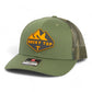 Tennessee Volunteers Rocky Top 3D Snapback Trucker Hat- Loden/ Green Camo