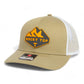 Tennessee Volunteers Rocky Top 3D Snapback Trucker Hat- Tan/ White