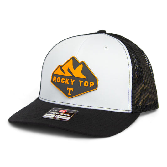 Tennessee Volunteers Rocky Top 3D Snapback Trucker Hat- White/ Black