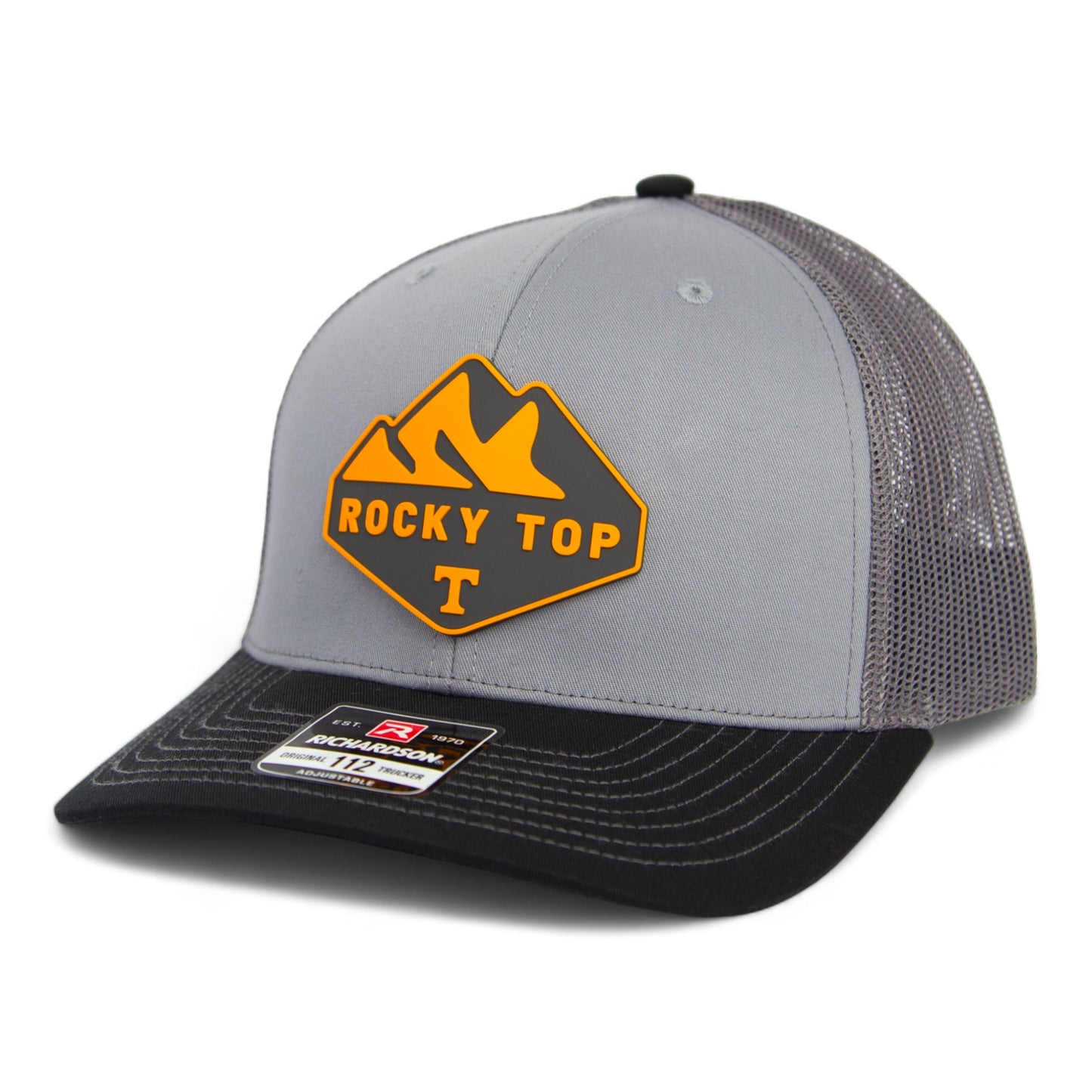 Tennessee Volunteers Rocky Top 3D Snapback Trucker Hat- Grey/ Charcoal/ Black