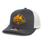 Tennessee Volunteers Rocky Top 3D Snapback Trucker Hat- Charcoal/ White