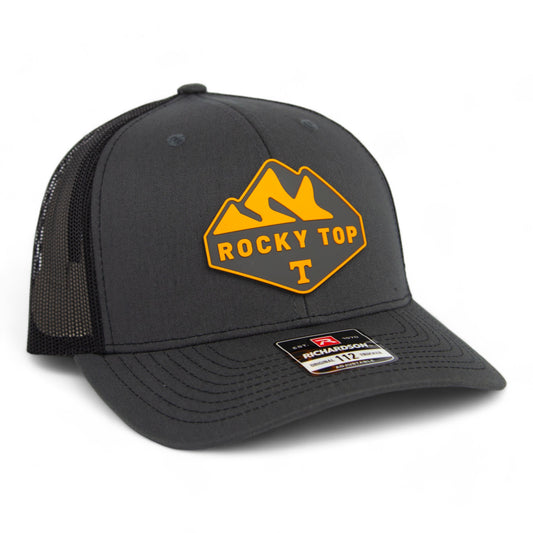 Tennessee Volunteers Rocky Top 3D Snapback Trucker Hat- Charcoal/ Black